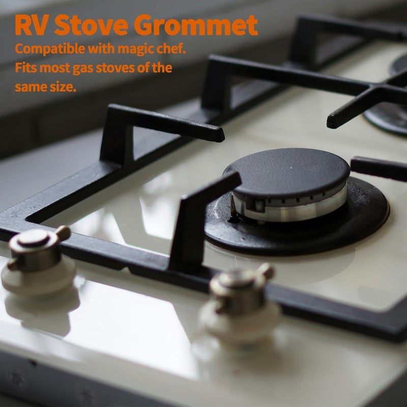 OXDFK 12 PCS RV Stove Top Grommets, Rubber RV Stove Top Grommets Kit for Magic Chef and for Atwood Stove Grates, Camper Stove Cover, for RV Camper Trailer Kitchen Use, Protect Stove from Scratches - Image 5
